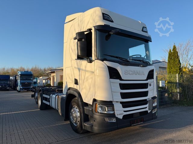 Wechselfahrgestell LKW SCANIA R450 BDF/LENKACHSE/2xTank/Retarder/Standklima