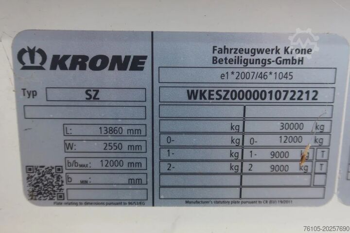 Koffert Krone 2 Asser Gesloten Trailer Lift As
