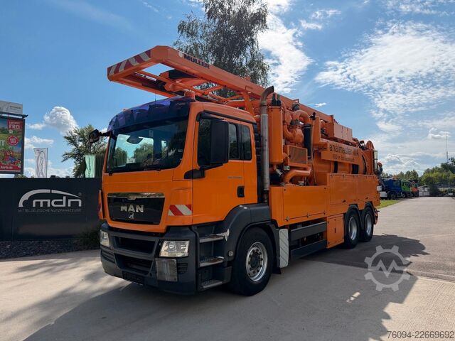 Vakumlu tank kamyonu MAN TGS 33.540 Müller Saug-Druck-Kombispüler Recycle