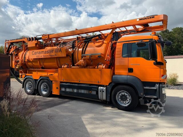 Vakumlu tank kamyonu MAN TGS 33.540 Müller Saug-Druck-Kombispüler Recycle