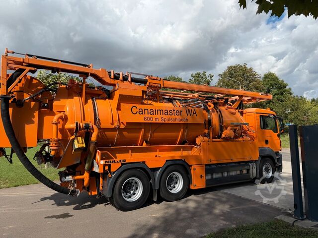 Vakumlu tank kamyonu MAN TGS 33.540 Müller Saug-Druck-Kombispüler Recycle