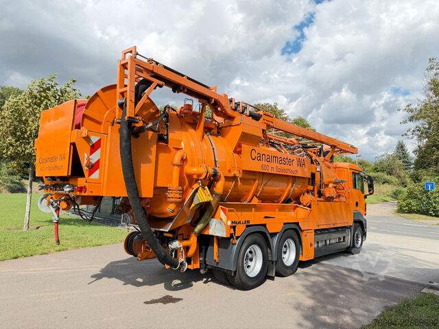 Vakumlu tank kamyonu MAN TGS 33.540 Müller Saug-Druck-Kombispüler Recycle