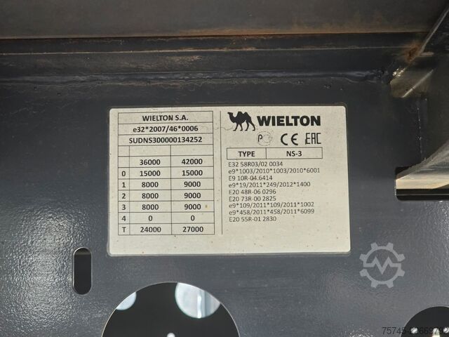 Otvorena poluprikolica sa ceradom WIELTON NS-3 * PR. + PL. MEGA * SAF *PLANE UNBESCHRIFTET