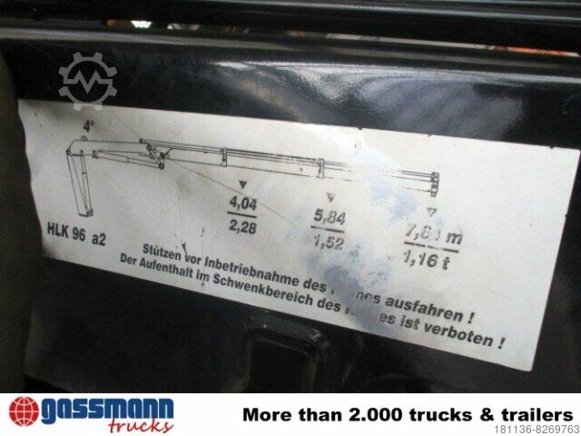 Кран, монтиран на камион HLK 96a2 , Greifersteuerung, faltbar,Hochsitz