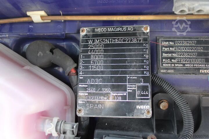 Standardni SZM Iveco Stralis 460 + 6X2 + RETARDER + EURO 6 + SPOILERS
