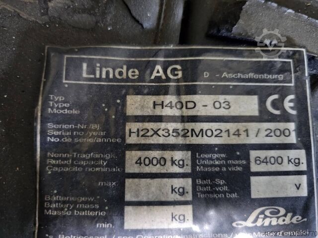 4-колесен мотокар Linde H40D-03