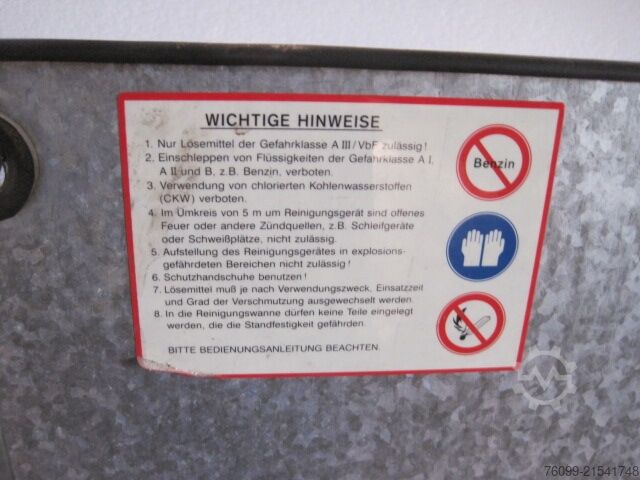 Gummi-Mayer naprava za pranje delov Gummi-Mayer Teilewaschgerät / Teilewaschtisch