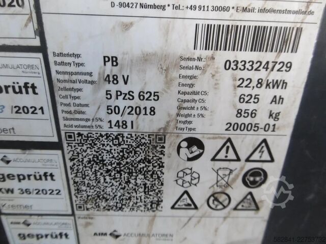 সামনের লোডার ফর্কলিফ্ট LINDE E 16 - 02 / 386