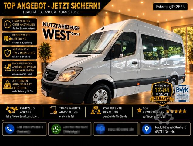 Мікроавтобус MERCEDES-BENZ Sprinter 215/316 CDI *Hoch+Lang*9-Sitzer*Klima*
