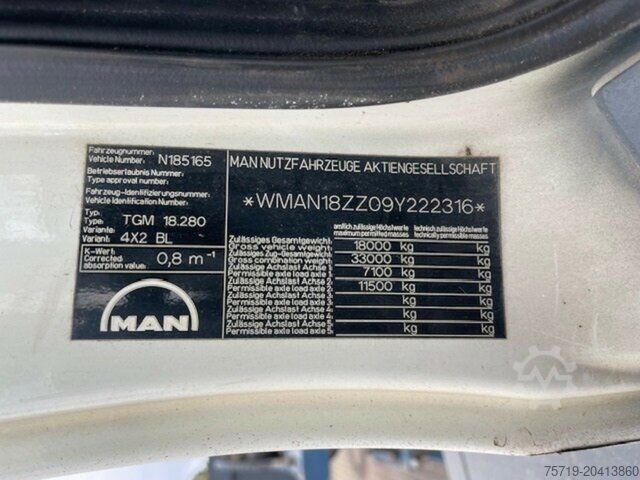 Φορτηγό ανατρεπόμενο MAN 18.280 TGM 4x2 Meiller AK