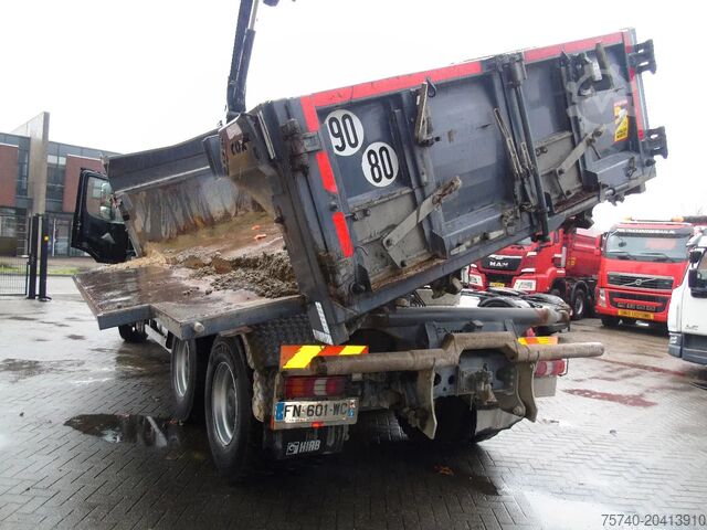 Kinder 3-kahëshe Mercedes-Benz Arocs 2643 + HIAB HIDUO 188B-3 + 6X4 + 3 SIDE T...