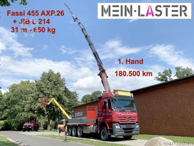 Mobile crane UNIMOG U 1250 Hiab 090 Kran 13 m max. 4,5 t Zapfwelle