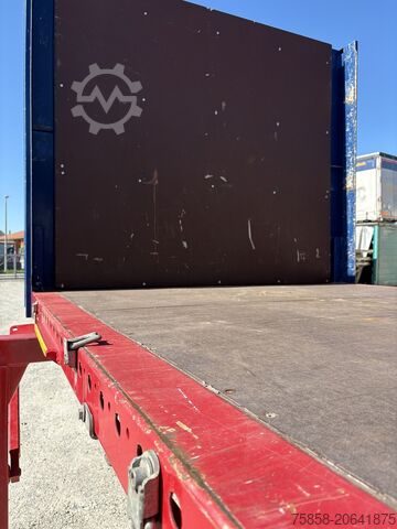 Intercambiabile con pianaleWechselbrücke con piattaforma Krone 7,45m BDF Baustoff Multilockrahmen