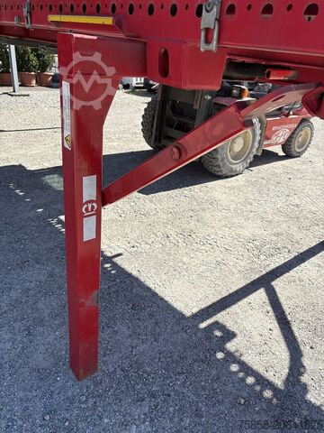 Intercambiabile con pianaleWechselbrücke con piattaforma Krone 7,45m BDF Baustoff Multilockrahmen