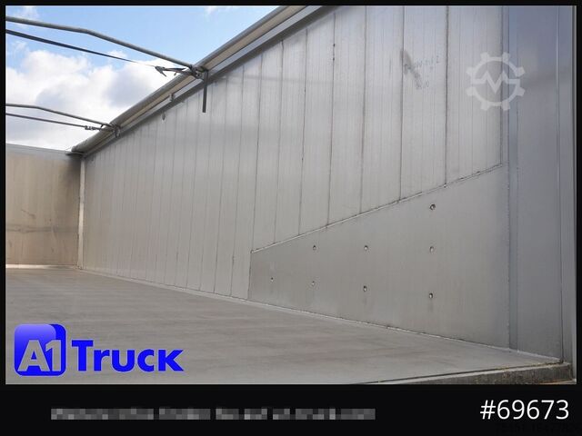 Tiptrailer REISCH RHKS, Alu-Kippmulde 54m³, Kombitüren, Alufelgen, Liftachse,