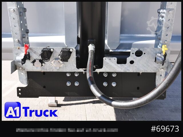 Tiptrailer REISCH RHKS, Alu-Kippmulde 54m³, Kombitüren, Alufelgen, Liftachse,