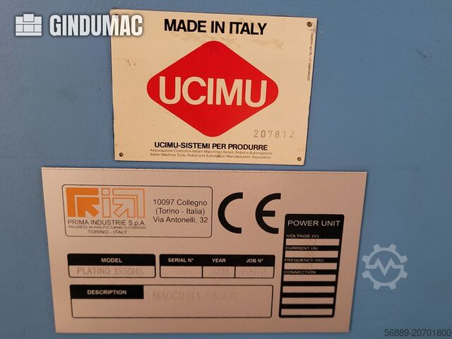 Máquina de corte por láser de CO2 Prima Power Platino CP4000