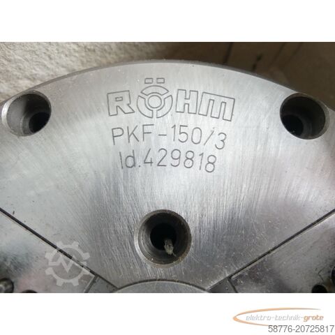Componente Röhm Röhm PKF-150/3 ZA124 3-Backenspannfutter SN: 586-009150-00 - ! -