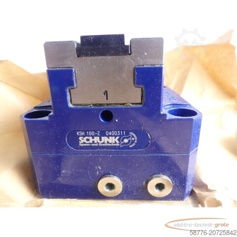 Schunk component Schunk KSH 100-Z 2-Backen-Kraftspannblock Betriebsdr. max. 60bar - ungebr.! -
