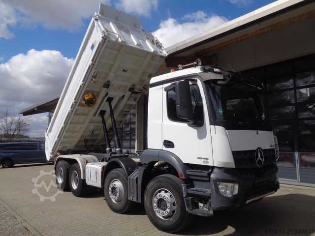 Tipper truck MERCEDES-BENZ Arocs 3246 /Blattfederung/Bordmatik/Meiller
