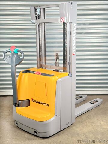 High lift truck pedestrian Jungheinrich EJC 214 - Service Neu - Triplex 5,35 Bj 2020