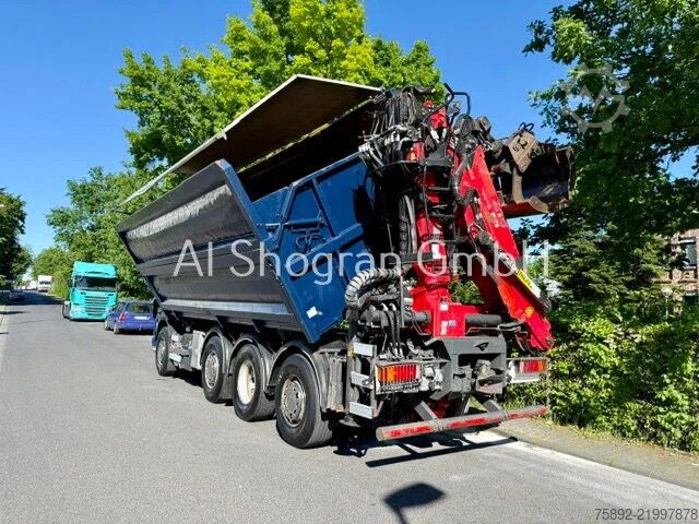 ডাম্প ট্রাক DAF CF 85.410 Kipper + Kran Epsilon Q150/Eu5EEV