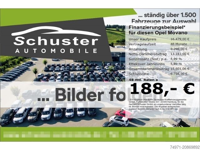 Kastenwagen Opel Movano Kasten L4H2 3.5t 2.3D*AHK Navi Temp R-Kam