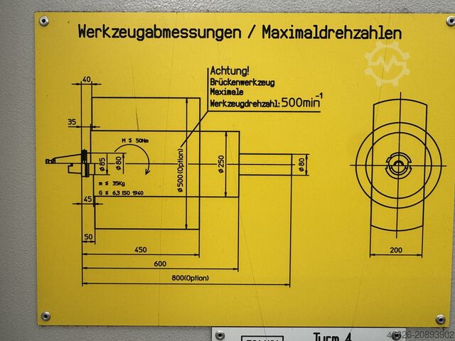 Horizontales Bearbeitungszentrum Starrag Heckert HEC 1250 Athletic Pinole