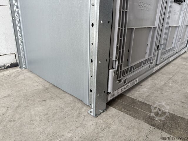 2.000 x 610 mm / 4 níveis / 2,65 metros lineares. Dexion HI280 Kistenregal Kommissionierregal Regal