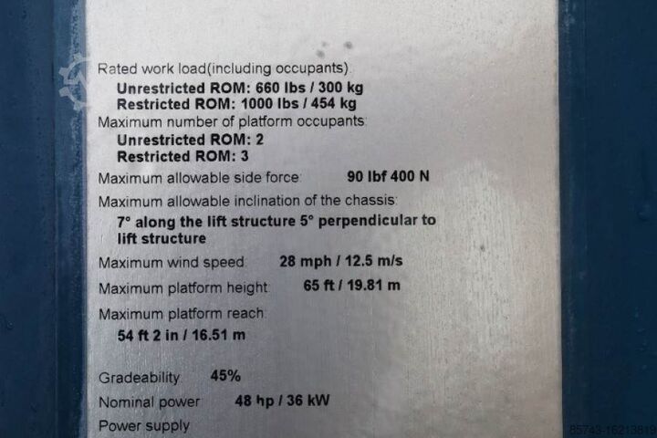 Teleskopska platforma Genie S65XC Valid inspection, *Guarantee! Diesel, 4x4 Dr