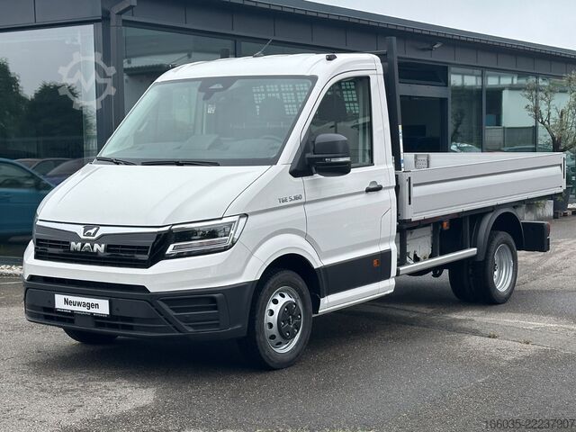 Furgoneta pick-up MAN TGE 5.160 Pritsche L3 MR LED Schwingsitz GRA AHK