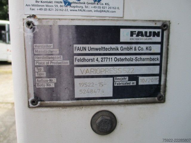 Autocompattatore MAGIRUS DEUTZ 2630 Econiv Faun Variopress + Zöller