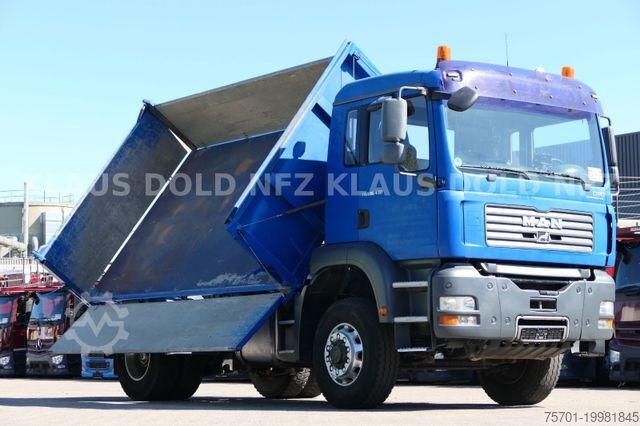 Трехсторонний самосвал MAN TGA 18.430 Dreiseitenkipper 4x4 Wechselaufbau