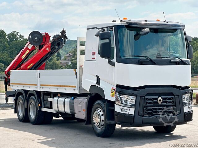 Кран монтиран на камион RENAULT C 460 * HMF 1510 K6 + FUNK * 6x4