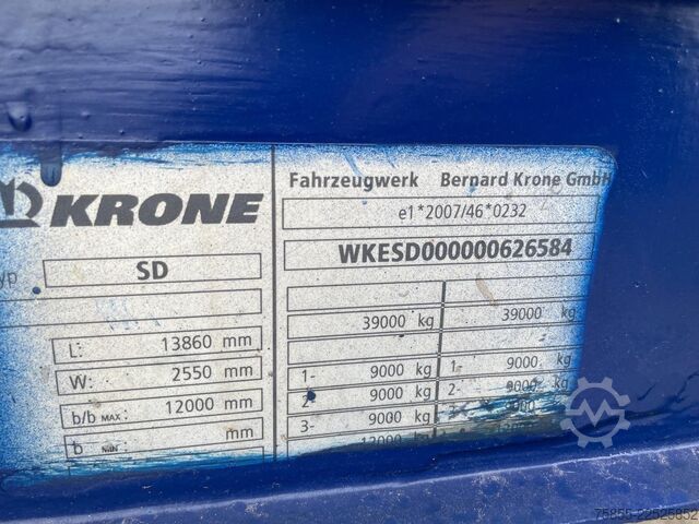 Volume transport Krone Mega Mega / Volume / BPW Axles / Drumbrakes