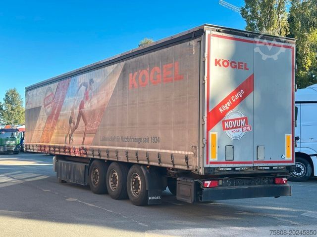 Semirremolque abierto con toldo KÖGEL SN24 Schiebeplane Edscha Palettenkasten Code XL