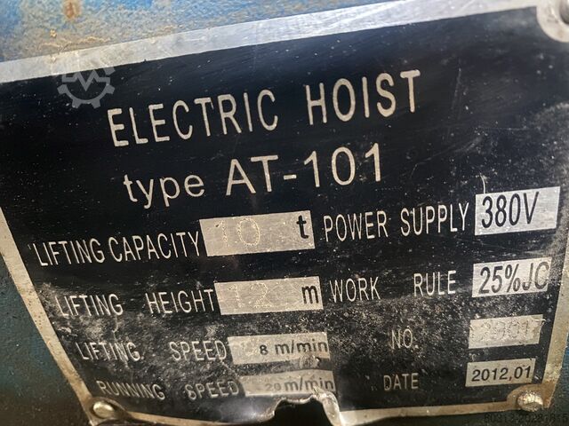 Elektrický koľajniciový žeriav electric hoist type at-101