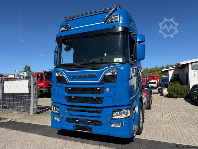 Шасі вантажівки SCANIA R520 6X2*4 Fahrgestell V8/LENKACHSE/Retrader/Alu