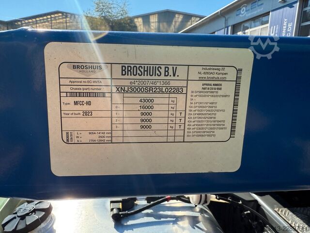 Semirremolque con caja intercambiable BROSHUIS MFCC-HD L2C8 Containerauflieger