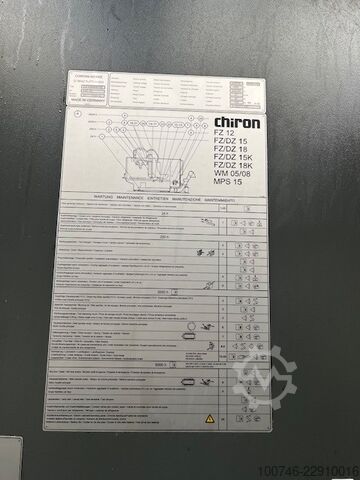 Lóðréttur vinnslumiðstöð CHIRON DZ15KWM HS