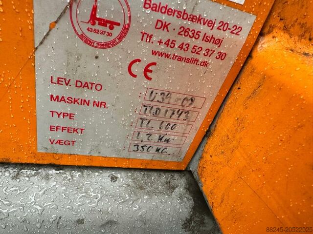 VS-22484 Tracteur électrique de remorquage et de transport Translift TLD600 Année 2008 TRANSLIFT TLD600