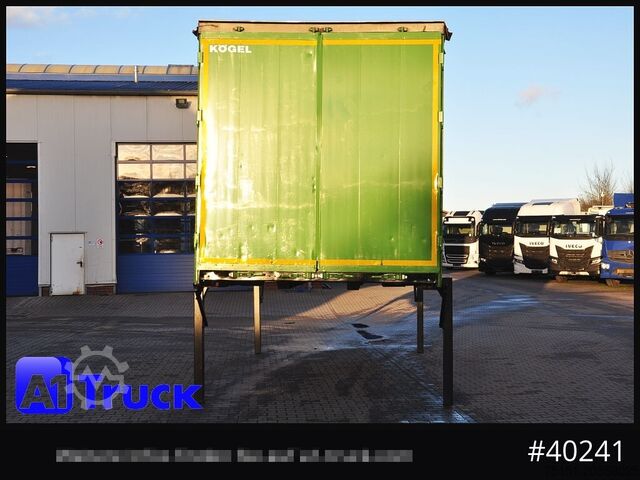 Swap body with flatbed & tarp KOEGEL 7.45  BDF Wechselbrücke, neue Plane, Bordwand