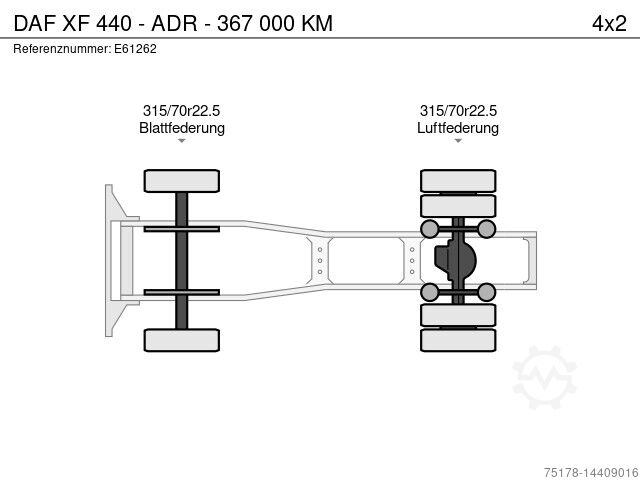 DAF XF 440 ADR 367 000 KM