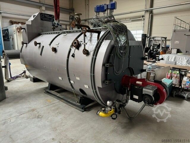 Steam boiler 1.000kg x 8 bar, used Viessmann Hagelschuer