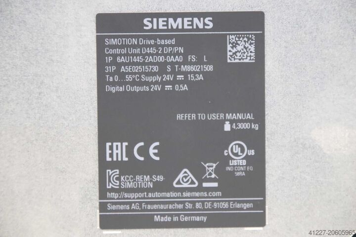 Simotion Siemens 6AU1445-2AA00-0AA0  6FC5348-0AA02-0AA0