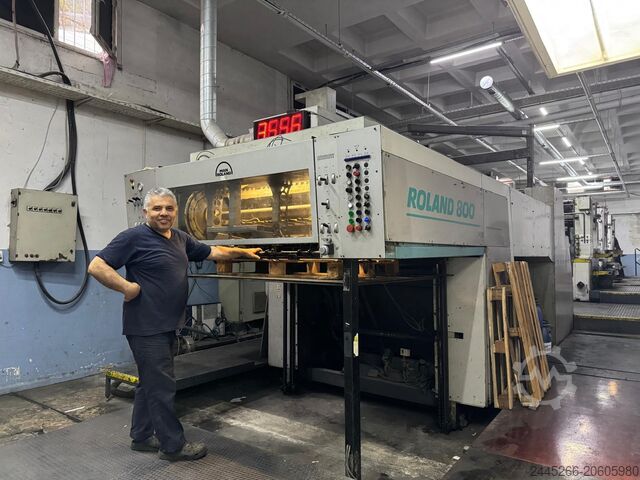 Tiskarski stroj za ofsetni tisak Roland R 805+L