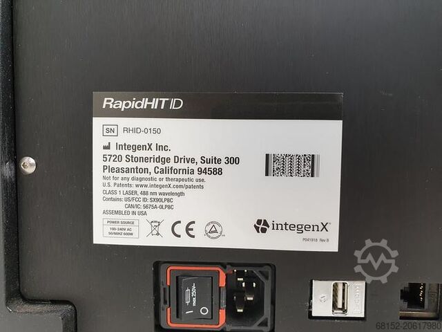 Thermo Fisher IntegenX RapidHIT ID-system til DNA-baseret menneskeidentifikation. Thermo Fisher IntegenX RapidHIT ID system for human identific...