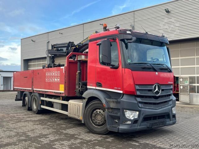 Truck mounted crane MERCEDES-BENZ Antos 2542 6x2 Pritsche Kran Palfinger PK 18002.