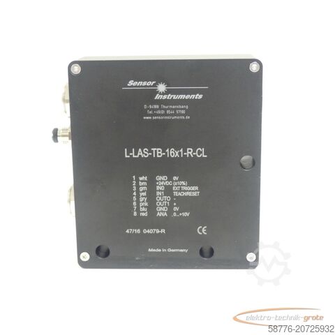 Component Sensor Instruments L-LAS-TB-16x1-R-CL Laser-Durchlicht-Zeilensensor 04079-R