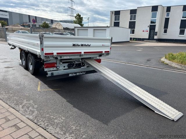 Trosmerni kiper prikolica MÜLLER-MITTELTAL KA-TA-R 11,9 ML / 024 LKW-TANDEM-DREISEITEN-Kipp